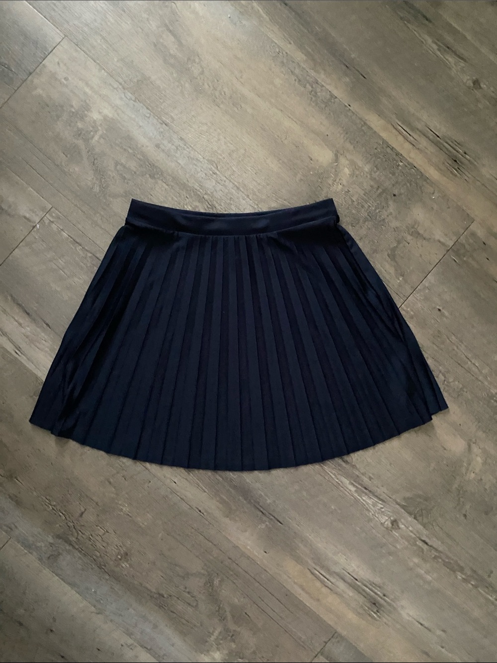 H&M Navy Pleated Mini Skirt